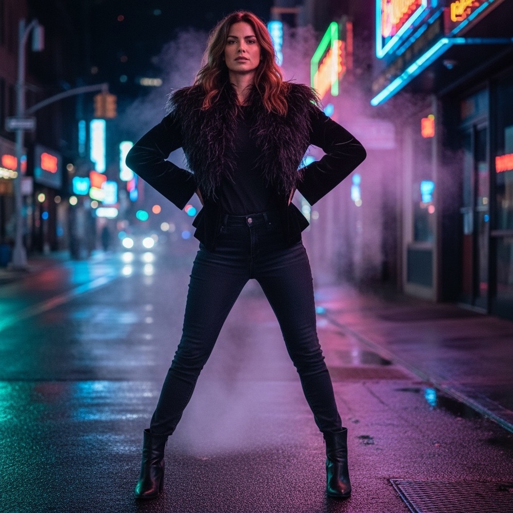 Giorgio Brutini Black Satin-Look Jacket Interior​